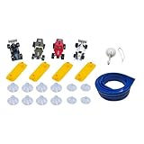 DeeRace フレックストラック 子供用おもちゃ インタラクティブ DIY フレキシブル レースカートラック ロールアップ式 ポータブル レース 幼稚園児向け 3歳以上向け ギフト, 青 500x8cm