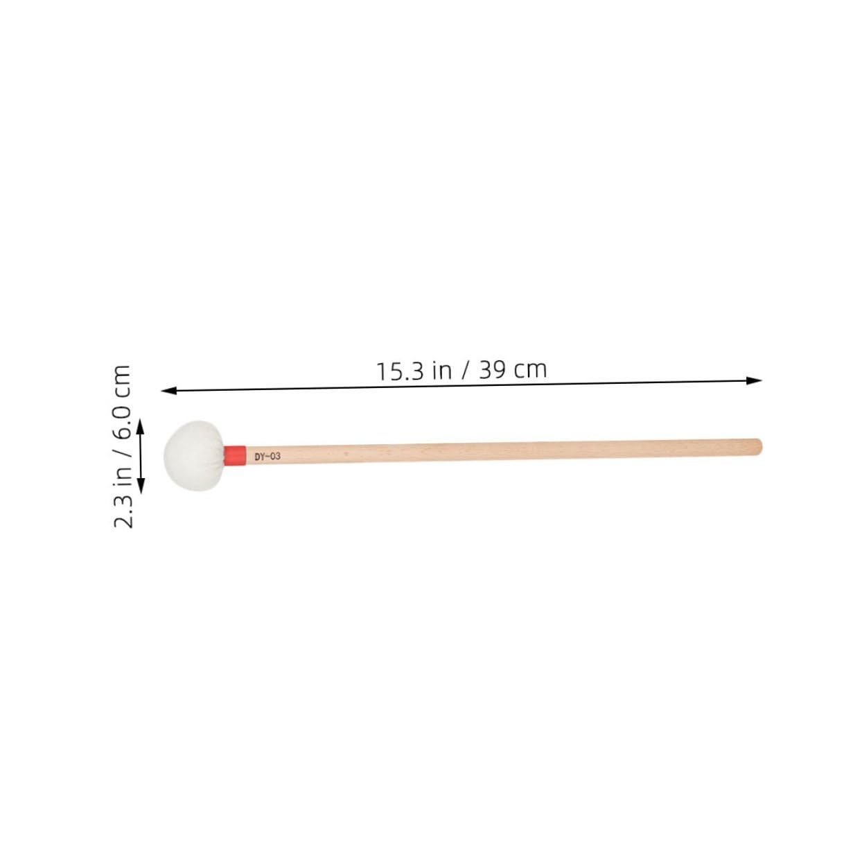 4 Stück Teiliges Paukenschlägel mit Weißem Filzkopf Langlebige Holzgriffe Professionelle Percussion Mallets für Orchester Schulbands und Vielseitige Musikalische Anwendungen