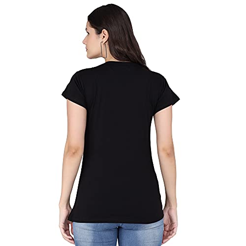 Image of FUNDAY FASHION Women & Girls Cotton Regular Fit Half Sleeves T-Shirt