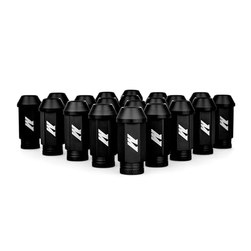 Image of Mishimoto Aluminum Locking Black Lug Nuts Set, M12x1.5, 20 Pieces