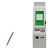 BoxWave Stylus Pen Compatible with Olea Omaha Crypto ATM (21.5 in) - FineTouch Capacitive Stylus, Super Precise Stylus Pen - Lunar Blue