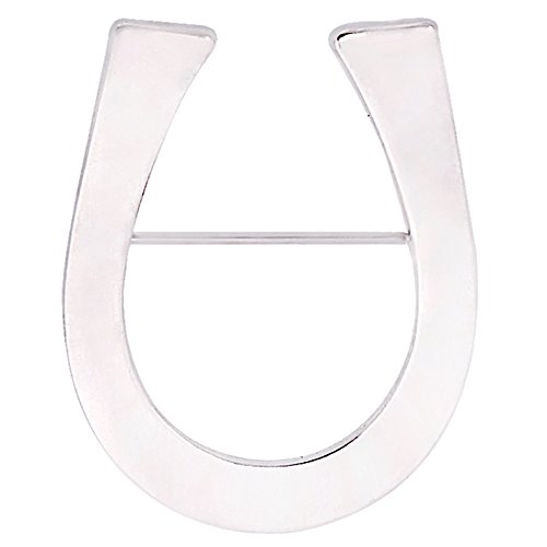Image of Minimalism Simple Lucky Horseshoe Brooch Cowboy Western Lapel Pin