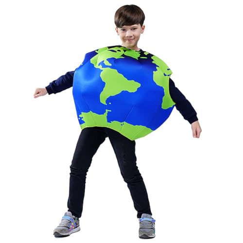 Disfraz Globo Terráqueo para Niños Azul y Verde miniatura 7