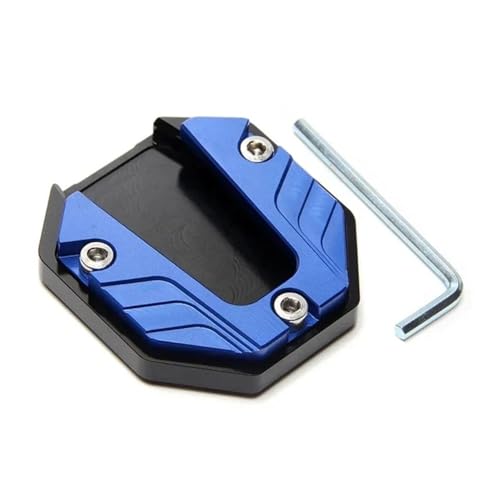 Support de béquille latérale moto élargi pour éviter la chute sur sol meuble ou herbe