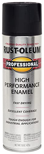 Image of Rust-Oleum 239107 Professional High Performance Enamel Spray Paint, 15 oz, Semi-Gloss Black