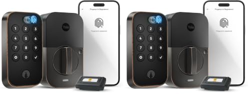 Image of Yale Assure Lock 2 Touch Fingerprint Deadbolt with Wi-Fi, Oil Rubbed Bronze (Pack of 2)