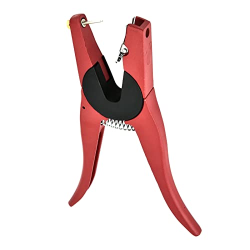 Tnfeeon Pinza per Marchio Auricolare per Bestiame, Pinza in Lega di Alluminio per Strumento per Marchio Auricolare per Ovini per bovini