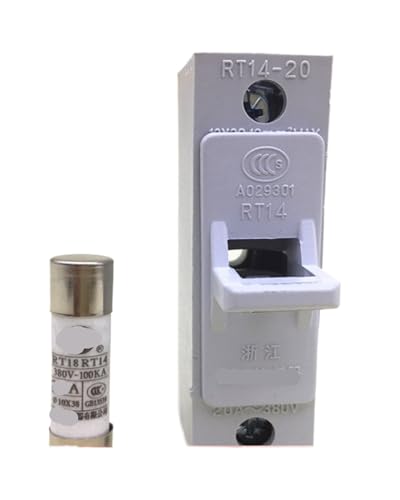 Fusible RT14-20 380V 10x38mm avec base porte-fusible en céramique - 2