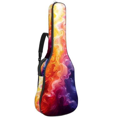 Sac pour guitare acoustique étanche arc-en-ciel pour transporter votre musique à pied ou à vélo