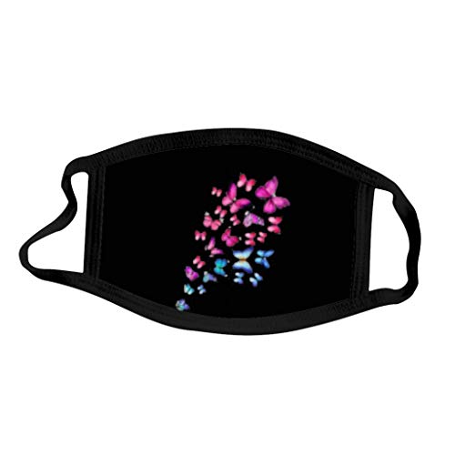 Preisvergleich Produktbild Premium Design Gesichtsdekoration Wiederverwendbar, Hochwertiges Gesichtsabdeckung Waschbar, Aufdruck Baumwolle Staubdichte Gesichtsschutz für Damen, Herren