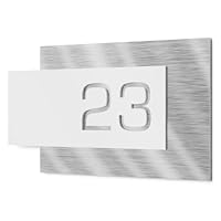 Numero Civico Personalizzabile In Acciaio Inox E Vetro Acrilico - Elegante E Resistente, Fatto In Germania - Foto 4