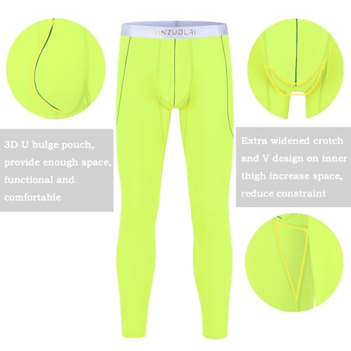 JINSHI Men's Long Johns Thermal Underwear for Men Base Layers Cold Weather Bottoms Pants3