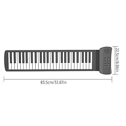 Btuty Piano numérique à 49 touches flexible avec haut-parleur intégré, 16 tonalités, 6 démonstrations, prend en charge l'enregistrement, prise casque de sustain silencieuse, roulée à la main, clavier – Image 2