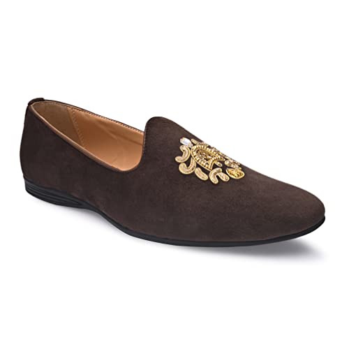 Image of San Frissco Men's Woven Design Loafer Lightweight Woven Moccasins Formal, Casual Driving Shoes for Men /Synthetic Leather /Cushioned Footbed Designed for All Seasons