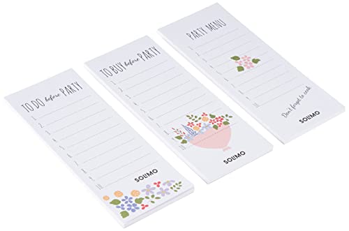 Image of Amazon Brand - Solimo Planner Writing Note Pad, To Do List Daily Organizer, 50 Tear Off Sheets, Pack of 3