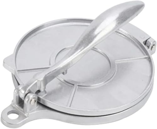 DIY手動トルティーヤプレスツール 鋳鉄製トルティーヤプレス (シルバー)