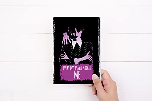 Tarjeta de cumpleaños Wednesday Addams | Familia Addams | Jenna Ortega | Serie Netflix | Everyday is All About Me