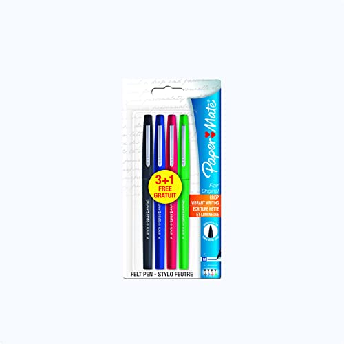 PAPER MATE PPM FLR FBR, ASTD, MP, 4CT
