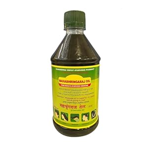 RVAP Mahabhringraj Oil 500ml | Pure indian MaKa’s Ayurvedic Oil for Hair care | Enriched with various Indian herbs and ingredients (17 fl oz)
