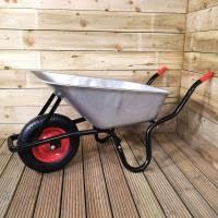 90 Litre 150kg Capacity Galvanised Samuel Alexander Metal Outdoor Garden Heavy Duty Wheelbarrow - Wheel Barrow with Pneumatic Tyre 9 90 Litre 150kg Capacity Galvanised Samuel Alexander Metal Outdoor Garden Heavy Duty Wheelbarrow - Wheel Barrow with Pneumatic Tyre - Image 9