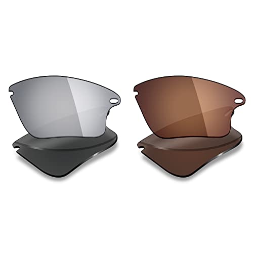 Image of Mryok 2 Pair Polarized Replacement Lenses for Oakley Fast Jacket XL Sunglass - Options