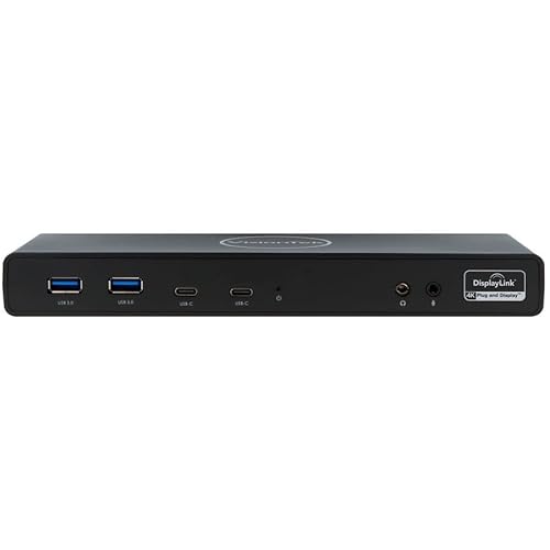 Visiontek Vt4510 Dual Display 4K Usb 3.0 & Usb-C Docking Station With 100W Power Delivery (901484) #TOP2