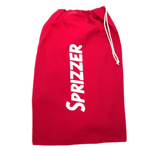 Sprizzer - Stoffbeutel mit Kordelzug XL für den Transport der Sprizzer Aperol Spritz Maschine 100% Baumwolle Bequem und Sicher für Reisen und Aufbewahrung Rote Farbe Waschbar Made in Italy