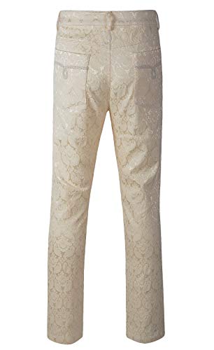 Mens Trousers Pants Brocade VTG Gothic Aristocrat Steampunk2