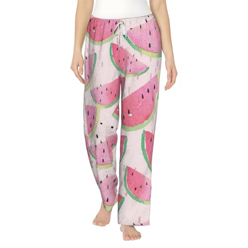 Pantalon de pyjama doux à motif pastèque idéal pour les dimanches cocooning