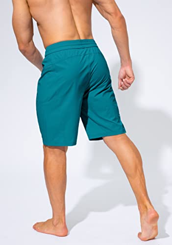 Image of Men's Swim Trunks Quick Dry Board Shorts with Zipper Pockets Beach Shorts Bathing Suits for Men - No Mesh Liner