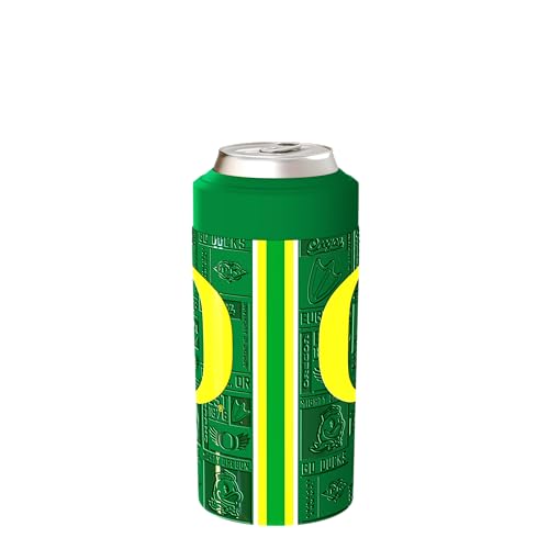 Image of Frost Buddy Universal Can Cooler - Fits 12 & 16 oz (Oregon Ducks | 3D) | 20x colder, cold up to 24 hrs | Fits slim cans & bottles | Sleek, lightweight design | No sweat, no condensation