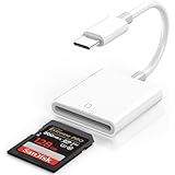 iPhone SD Card Reader USB C, USB C SD Card Reader for iPhone 15, Trail Camera SD Card Reader USB C Memory Card Reader for iPhone 16/15/iPad/MacBook/iMac/Samsung Galaxy/Android