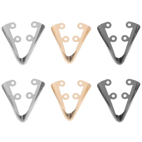 Image of KESYOO 3Pairs Metal Shoes Pointed Protector High Heels Toe Cap Cowboy Boot Tips Elegant High Heels Tip Cover
