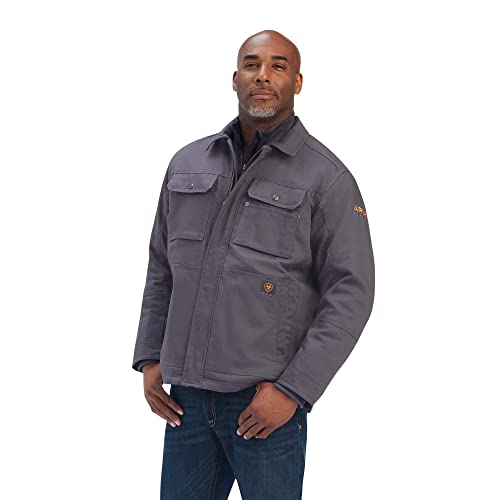 Image of ARIAT Men's Rebar DuraCanvas Sherpa-Lined Coat