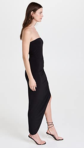 Image of Norma Kamali Women's Strapless Side Drape Gown