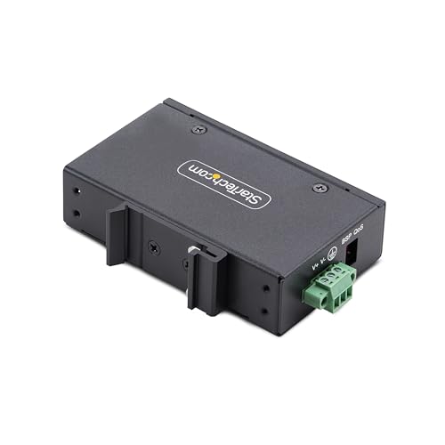 StarTech.com 5 Port Unmanaged Industrial Ethernet Switch IP30 TAA Commutateur non géré 5 x 101001000Base T Montage sur rail DIN fixation murale DC Conformité TAA - vue 6