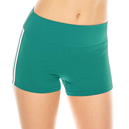 Image of ALWAYS Faux Leather Shorts - High Waist Active Stretch Yoga Short Pants for Women