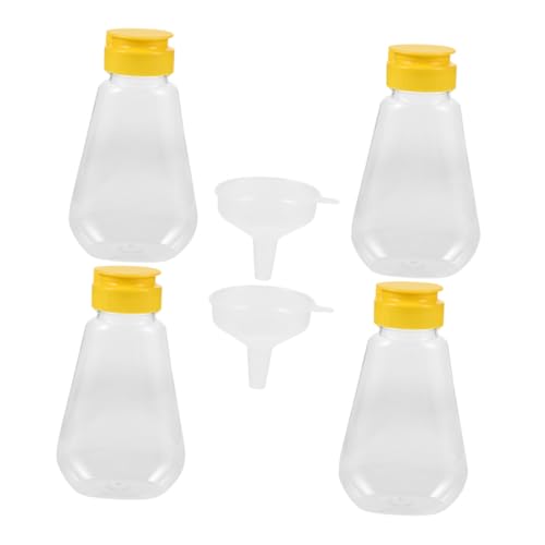 BESPORTBLE 1 Set Honey Bottle Squeezing Bottle Ketchup Bottle Condiment Squeeze Bottles Syrup Bottles Salad Dressing Bottle Jam Bottles Sauce Squeeze Bottle Sauce Bottles Plastic Transparent
