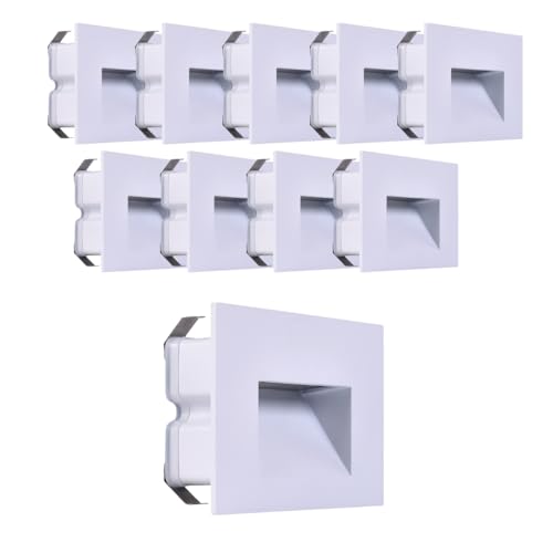 Kit 10 Faretto segnapassi da esterno lampada da muro IP65