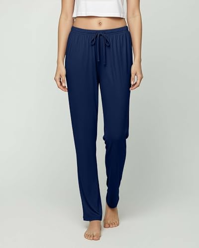 Image of 3 Pack Women's Pajama Pants Soft Lounge PJ Bottoms Comfy Sleepwear Pijamas | Available In Plus Size, Cute Sleep Pajamas, Knit, Loose Fit, Drawstring Elastic Waist, Stretch, Ladies, Night, Sleep, Casual