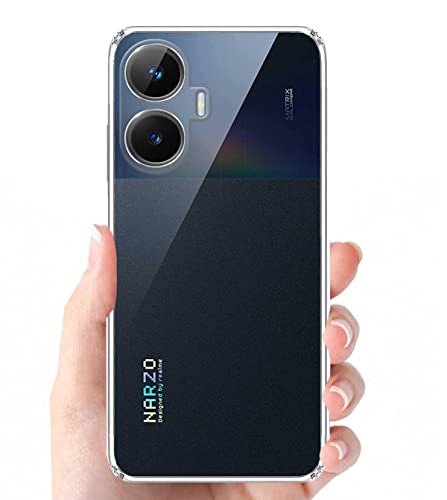 Image of Soft Silicone TPU Back Cover Compatible with Realme Narzo N55 / C55