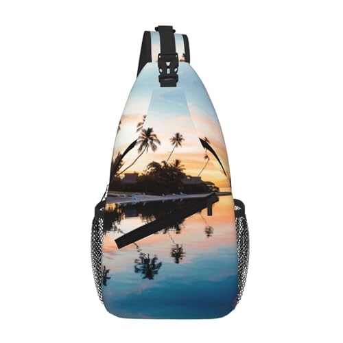 Sac à dos à bandoulière tropical idéal pour vos balades d'été et sorties urbaines