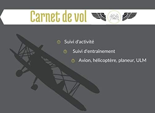 Carnet de vol: Carnet de vol ulm | Carnet de vol pilote | Journal de bord et suivi de vol ULM, avion, planeur, hélicoptère | 21 cm x 15 cm | 100 pages
