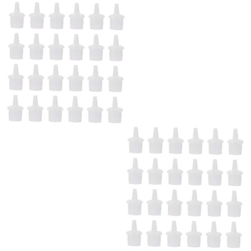 BELLIFFY 2sets Lash Bottle Tips Replacement Caps for Eyelash Bottles Eyelash Extension Tool 100pcs*2