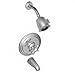 Newport Brass 3-1642BP/ORB Astaire Single Handle Tub and Shower Trim with Single Function Showerhead and Me, Hand Relieved Oil Rubbed Bronze