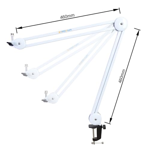 Rode NT1 Signature Black - Micrófono de estudio + trípode articulado Keepdrum MS138, color blanco