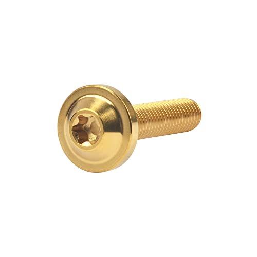 Tornillo Torx M5x25mm titanio oro contra vibraciones en moto 5