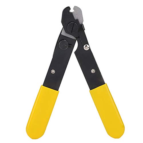 Fiber Optic Stripper, Single Hole Fiber Optic Cable Stripping Plier, Wire Stripper Cutter Tool for Working Technicians Electricians