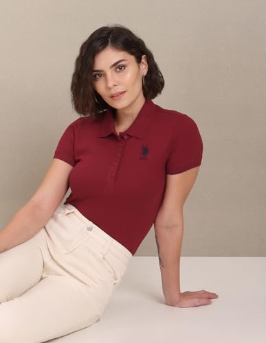 Image of U.S. Polo ASSN. Women's Cotton Slim Fit T-Shirt