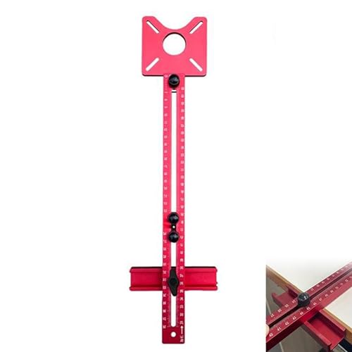 3 in 1 Fräsnuthalterung für Oberfräsen, Universal Aluminium Router Tischeinsatz Platte für die Holzbearbeitung, Bohrhilfe Bohrführungshülse für Schrank Installation